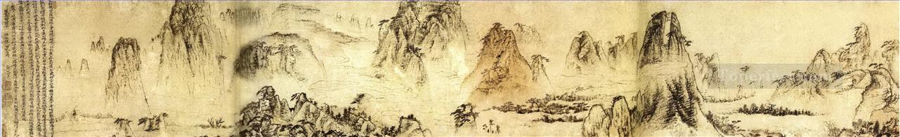 Shitao huangshan old China ink Oil Paintings